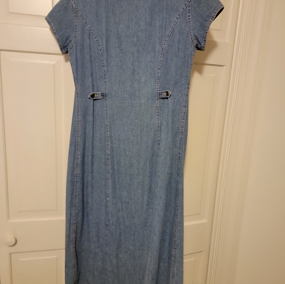 LizWear Denim Button-Down Dress Size Medium EUC - Picture 4 of 6